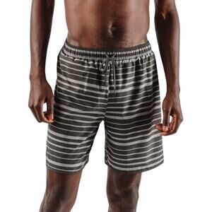 Rabbit Surf N Turf 7 inch Shorts Size XL Olive Stripe
